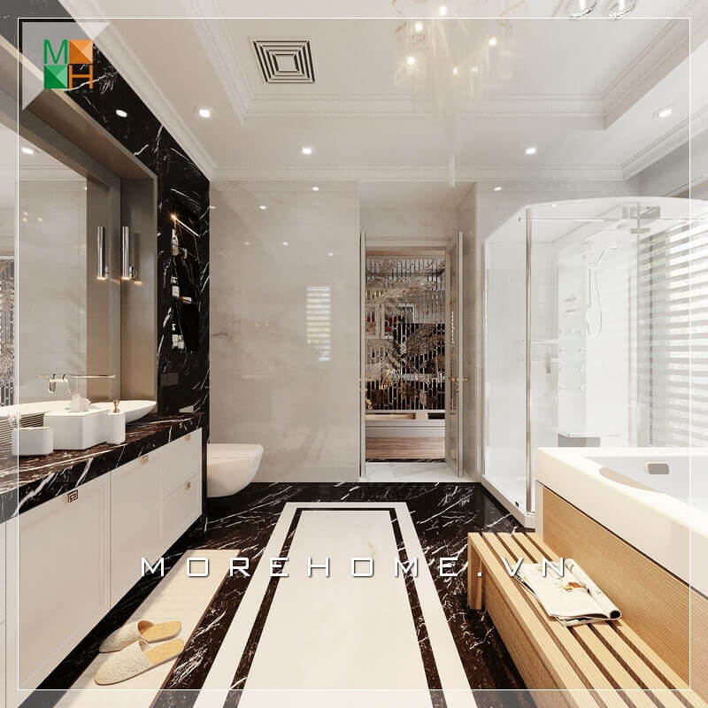 Mẫu thiết kế nội thất phòng tắm cao cấp, tiện nghi sang trọng cho biệt thự, nhà phố. Thiết kế phòng tắm nhà phố