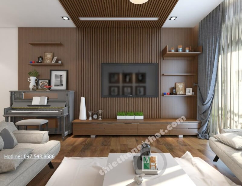 Mẫu thiết kế nội thất chung cư Royal City cao cấp phong cách hiện đại Thiết kế chung cư hiện đại