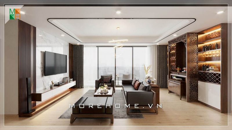 Ấn tượng với bộ sofa phòng khách gỗ tự nhiên bọc da cao cấp, sang trọng cho chung cư, nhà phố, biệt thự phong cách hiện đại