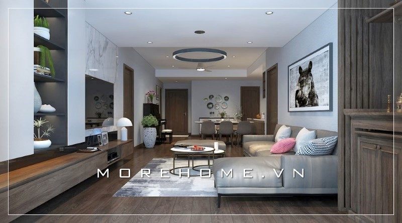 Ghế sofa đôi đóng vai trò làm nên sự ấn tượng và sang trọng hơn cho không gian căn phòng trong mắt người nhìn.