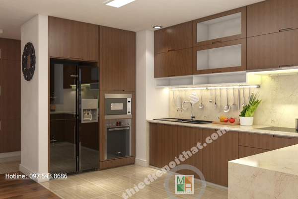 Thiết kế nội thất phòng bếp sang trọng với đá ốp mặt bếp đẹp Thiết kế nội thất phòng bếp sang trọng với đá ốp mặt bếp đẹp